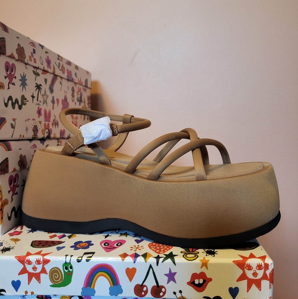 Jeffrey Campbell Glow-up neoprene sandals NWT